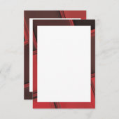 Rote und schwarze Schlüssel-Grenzraum-Einladung Einladung (Vorne/Hinten)