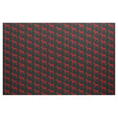 Rote und Schwarze Silhouette Stoff (Yard (91,4 cm))