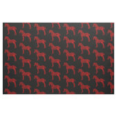 Rote und Schwarze Silhouette Stoff (Fat Quarter (45,7 x 55,9 cm))