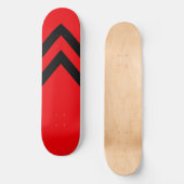Rote und schwarze Sparren-Skateboard-Plattform Skateboard (Vorderseite)