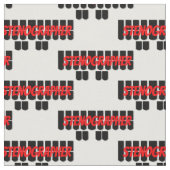 Rote und schwarze Stenograf Steno Stoff (Nahaufnahme)