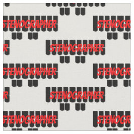 Rote und schwarze Stenograf Steno Stoff