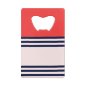 Rote und schwarze Streifen Geldbeutel Flaschenöffner (Rückseite)