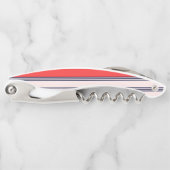 Rote und schwarze Streifen Kellnermesser (Vorderseite)