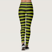Rote und schwarze Streifen, mit Leggings (Rückseite)