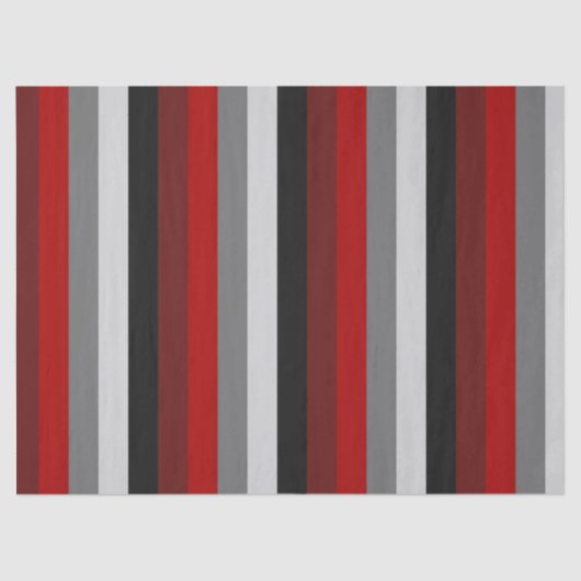 Rote und schwarze Streifen Seidenpapier (Vorderseite)