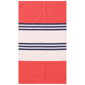 Rote und schwarze Streifen Tischdecke (Vorderseite)