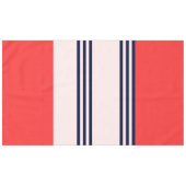 Rote und schwarze Streifen Tischdecke (Vorderseite (Horizontal))