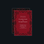 Rote und schwarze Swirl Gothic Wedding Save the Da Einladung<br><div class="desc">Unsere schöne Rot & Schwarz Swirl Gothic Wedding Save the Date Einladungen sind dunkel,  aber schön mit unserem künstlerischen Scrolldesign. Sie sind in einer Sammlung von mehreren Gegenständen entworfen,  sodass Ihre gesamte Hochzeit mit dem gleichen Stil koordiniert werden kann!</div>