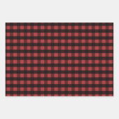 Rote und schwarze Tafeln Weihnachten zusammengeste Geschenkpapier Set (Vorderseite 2)