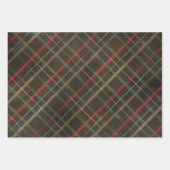 Rote und schwarze Tafeln Weihnachten zusammengeste Geschenkpapier Set (Vorderseite)