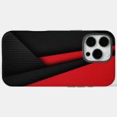 Rote und schwarze Telefongehäuse Case-Mate iPhone Hülle (Rückseite (Horizontal))