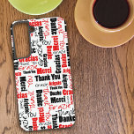 Rote und schwarze Typografie - Multilingual Vielen Samsung Galaxy Hülle<br><div class="desc">Dieses Design zeichnet sich durch eine Wortwolke aus mehrsprachiger "Danke"-Typografie in verschiedenen Schriftart-Stilen und Größen auf weißem Hintergrund aus. Machen Sie es zu einem Geburtstagsgeschenk,  einem Muttertagsgeschenk oder einem anderen besondere Anlass.</div>