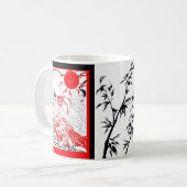 Rote und Schwarze und Whtie Tasse (Vorderseite Links)