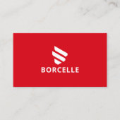 Rote und schwarze Visitenkarte (Vorderseite)