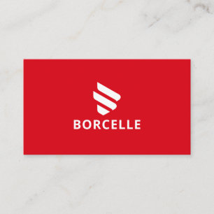 Rote und schwarze Visitenkarte