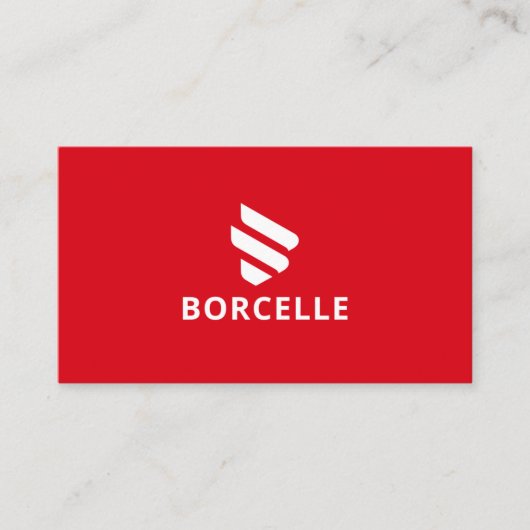 Rote und schwarze Visitenkarte (Vorderseite)