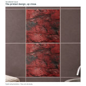 Rote und schwarze Wand Fliese