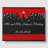 Rote und schwarze Weihnachtsfeier Gästebuch (Vorderseite)