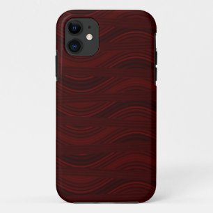 Rote und schwarze Wellen und Streifen Case-Mate iPhone Hülle