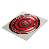 rote und schwarzes Kreise Fliese (Seite)