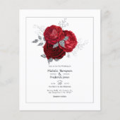 Rote und Silberblume Flyer (Vorne)