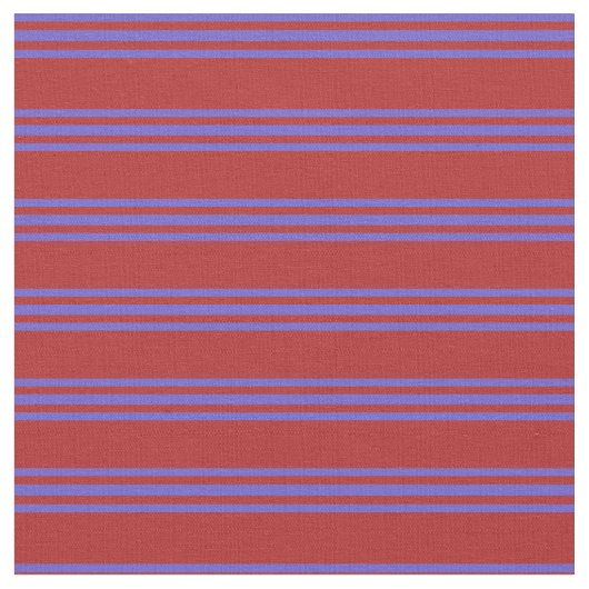 Rote und spät blaue farbige Linien Stoff (Nahaufnahme)