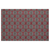 Rote und türkisfarbene Blume Stoff (Fat Quarter (45,7 x 55,9 cm))