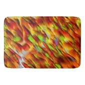 Rote und verchromte gelbe Flecken, warme Farben Badematte (Vorderseite)