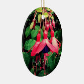 Rote und violette Blumen Keramik Ornament (Rechts)