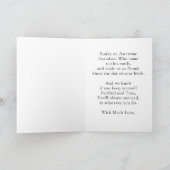 Rote und weiße Abschluss-Karte mit IHREM TEXT Karte (Innenseite)