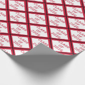 Rote und Weiße Abschluss-Verpackungspapier | 2026 Geschenkpapier (Ecke)