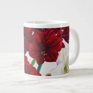 Rote und weiße Amaryllis 2008 Jumbo-Tasse