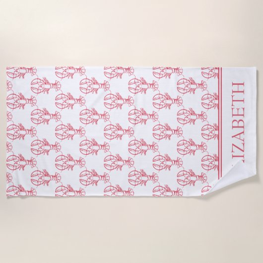 Rote und weiße Baumwollpflanzen an der Küste Perso Strandtuch (Vorderseite)