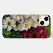 Rote und weiße Blume Art Phone Case (Rückseite (Horizontal))
