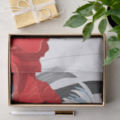 Rote und weiße Blume Seidenpapier (Geschenk)