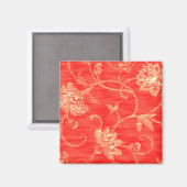 Rote und weiße Blumengeschenke Magnet (Vorderseite/Rückseite)