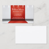 Rote und weiße Bühne - Visitenkarte (Vorne/Hinten)