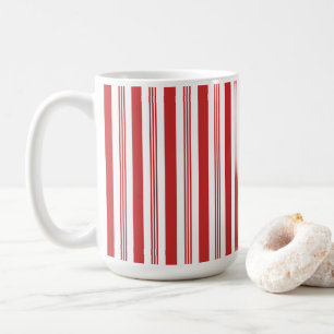 Rote und weiße Candy Strip Tasse - Große