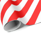 Rote und weiße Candy Stripes Geschenkpapier (Rolleneckpunkt)