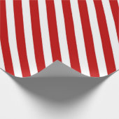 Rote und weiße Candy Stripes Geschenkpapier (Ecke)