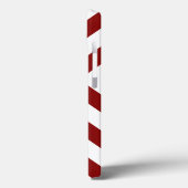 Rote und weiße Chevronen auffallend Case-Mate iPhone Hülle (Rückseite / Links)