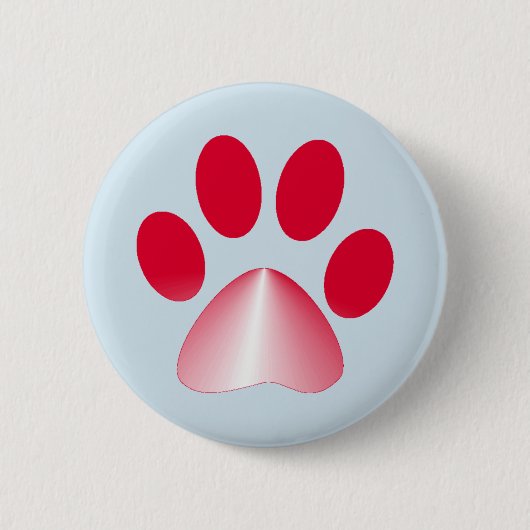 Rote und weiße Farbtierpfeife Button (Vorderseite)