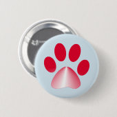 Rote und weiße Farbtierpfeife Button (Vorne & Hinten)
