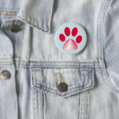 Rote und weiße Farbtierpfeife Button (Beispiel)