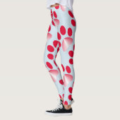 Rote und weiße Farbtierpfeife Leggings (Links)