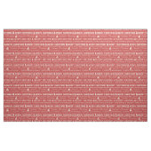 Rote und weiße frohe Weihnachts Retro Typografie Stoff (Fat Quarter (45,7 x 55,9 cm))