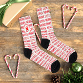 Rote und weiße Geheimnisse Socken