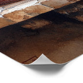 Rote und weiße Geschirr, Coffee Pot Country Shelf Poster (Ecke)