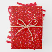 Rote und weiße Herzen Geschenkpapier Set (Beispiel)